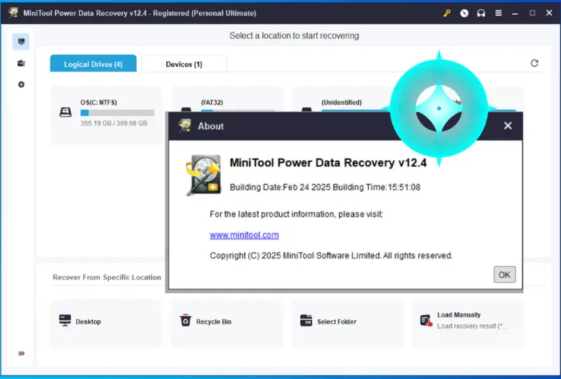 MiniTool Power Data Recovery كامل مفعل