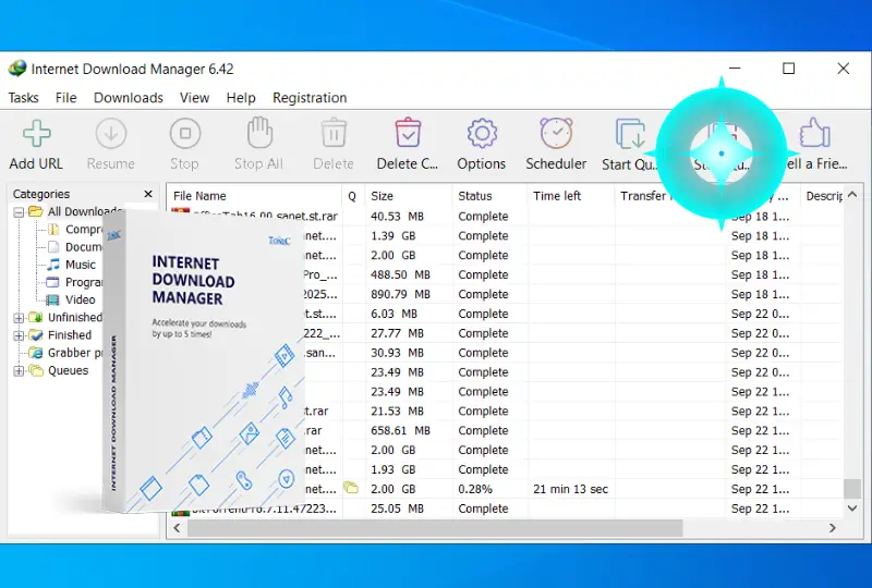 Internet Download Manager كامل مفعل